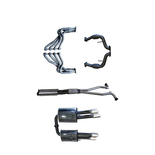 Manta Twin 2.5″ Stainless Full System with 1¾″ Extractors & Muffler | Holden Statesman / Caprice WM WN 6.0L V8 2006–2017