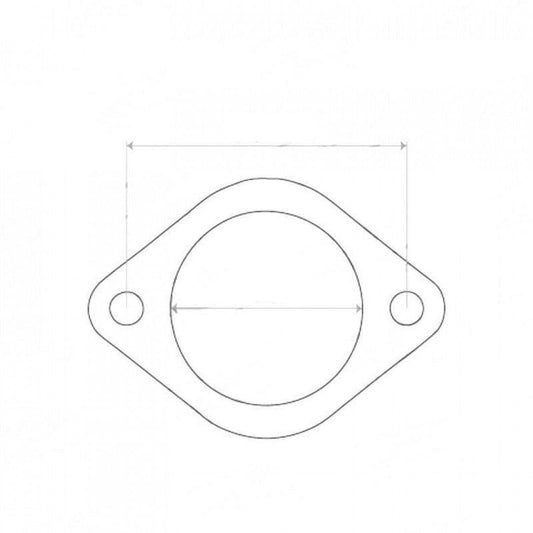2 Bolt Flange Gasket - ID 65mm - Exhaust Gasket