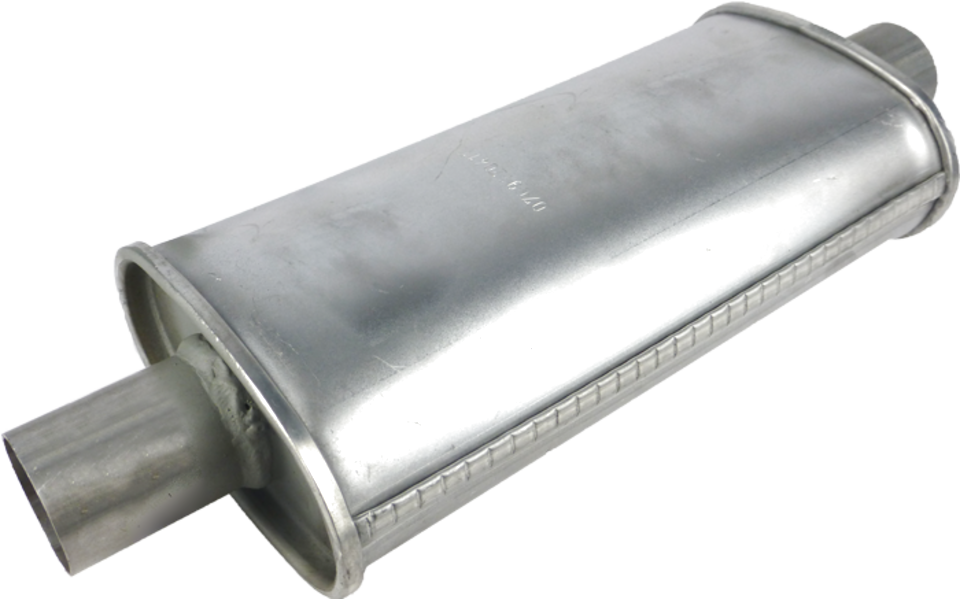 Redback 2" Universal Muffler Centre/Centre 8" x 5" x 3" Oval Aluminised