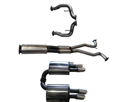 Manta Twin 3″ Stainless Cat Back Exhaust with Centre & Rear Mufflers | Holden Commodore VE VF 6.0L V8 Sport 2006–2017