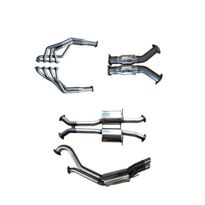 Manta Twin 3″ Stainless Full System with 1⅞″ Extractors & Centre & Rear Mufflers | HSV Clubsport GTS VY VZ 2002–2006