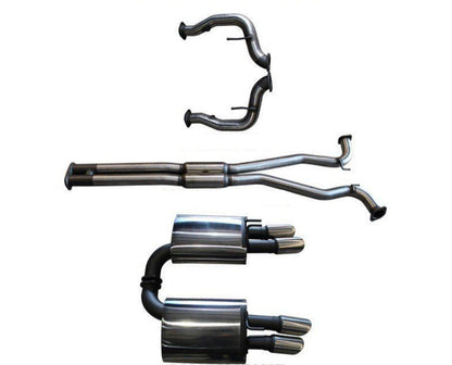 Manta Twin 3″ Stainless Cat Back Exhaust with Hotdog/Muffler | Holden Commodore VE VF 6.0L V8 Sport 2006–2017