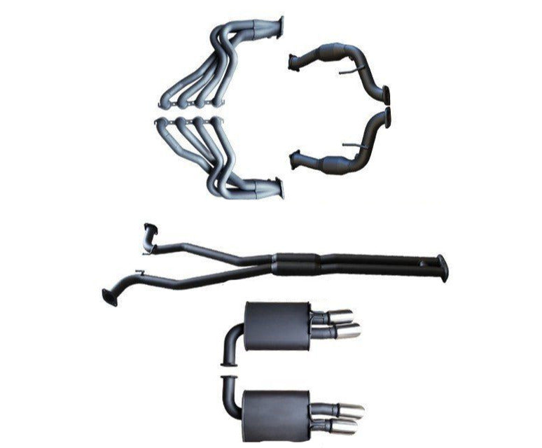 Manta Twin 2.5″ Aluminised Full Exhaust System with 1¾″ Extractors & Hotdog/Muffler | Holden Commodore VE 2006–2013