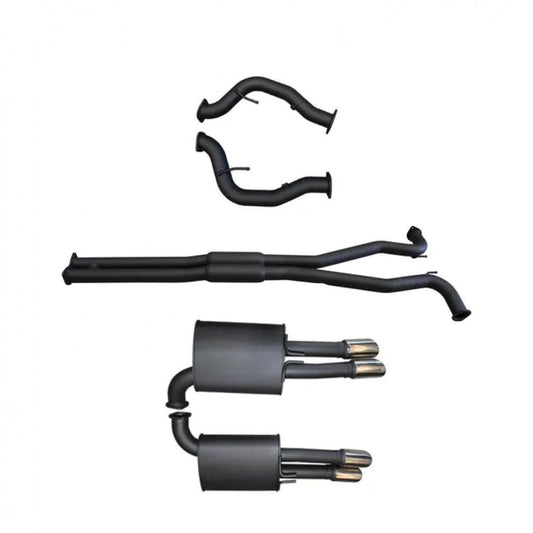 Manta | Twin 3″ Cat Back Exhaust System with Hotdog/Muffler | Holden Statesman Caprice WM WN V8 6.0L LWB Sedan 2006–2017