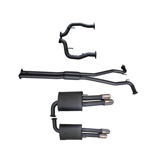 Manta | Twin 2.5″ Catback Exhaust Hotdog/Muffler | HSV Grange WM V8 6.0L 6.2L LWB Sedan 2006–2013 – Aluminised Steel