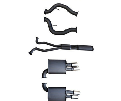 Manta Twin 3″ Aluminised Cat Back Exhaust with Centre & Rear Mufflers | Holden Commodore VE VF 6.0L V8 Sport 2006–2017