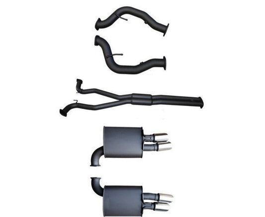 Manta Twin 3″ Aluminised Cat Back Exhaust with Hotdog/Muffler | Holden Commodore VE VF 6.0L V8 Sport 2006–2017