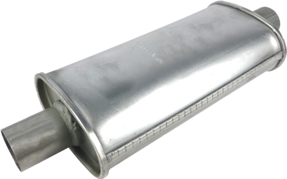 Redback 1.75" Universal Muffler Centre/Centre 305x127x76mm Oval Aluminised Steel