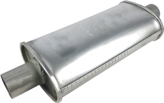 Redback - 1.75" Universal Muffler Centre/Centre 14"x5"x3" Oval Aluminised