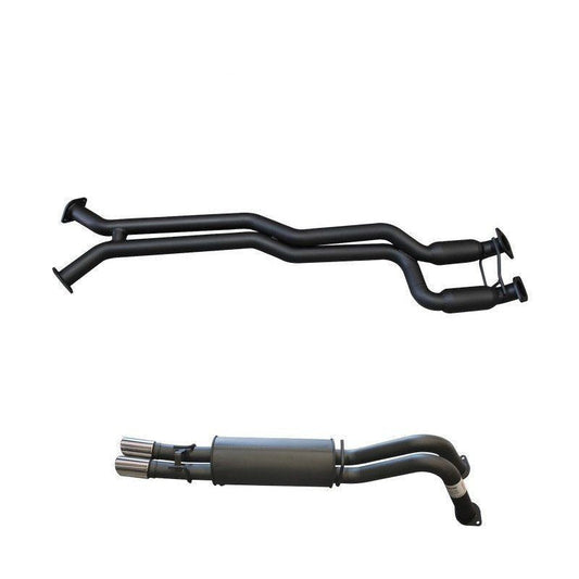Manta | Twin 2.5″ Cat Back Exhaust System with Hotdog & Muffler | Holden Commodore VY VZ V8 1 Tonner Crewman HSV Avalanche Ute 2003–2006