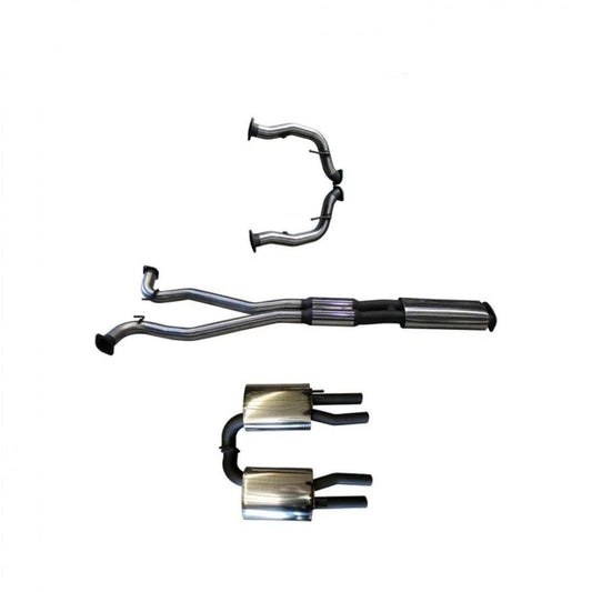 Manta | Twin 3″ Cat Back Exhaust System with Muffler/Muffler | VF HSV Maloo V8 Ute 2013–2017