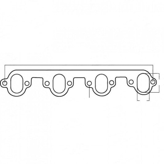 Exhaust Manifold Gasket - Ford XA-XF Falcon 460, (2 Gaskets Required)
