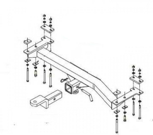 Trailboss - Towbar Suited For Mitsubishi Pajero LWB (1991 - 2000)