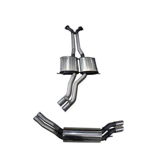 Manta | Twin 2.5″ Cat Back Exhaust System with Muffler/Muffler | Holden Commodore VY VZ V8 AWD Adventra & HSV Avalanche Wagon 2003–2006