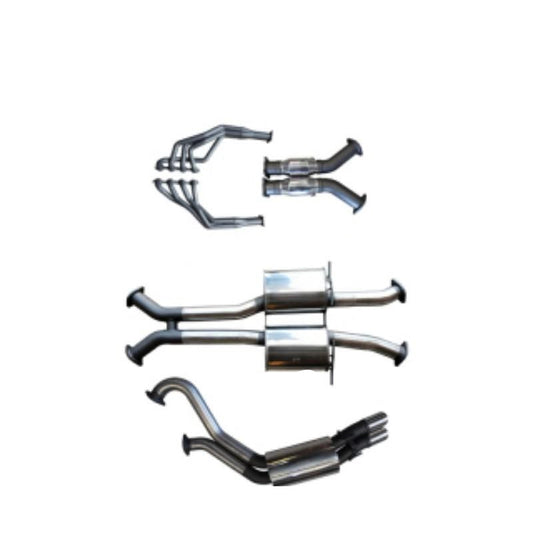 Manta | Dual 3″ Full System with 1 7/8″ Extractors Muffler/Muffler | Holden HSV Monaro V2 5.7L V8 Coupe 2001–2004