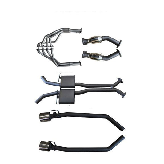 Manta | Dual 2.5″ Full System with Extractors Muffler/Tailpipe | Holden Commodore VU VY VZ V8 Ute 2000–2007