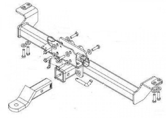 Trailboss - Towbar Suited For Toyota Prado 120 (2003 - 2009)
