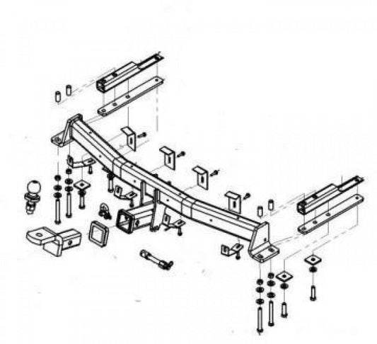 Trailboss - Towbar Suited For Volkswagen Caddy (2005 Onwards)