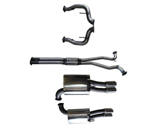 Manta | Twin 3″ Cat Back Exhaust with Hotdog & Muffler | Holden Commodore VE VF V8 Ute & HSV Maloo 2007–2017
