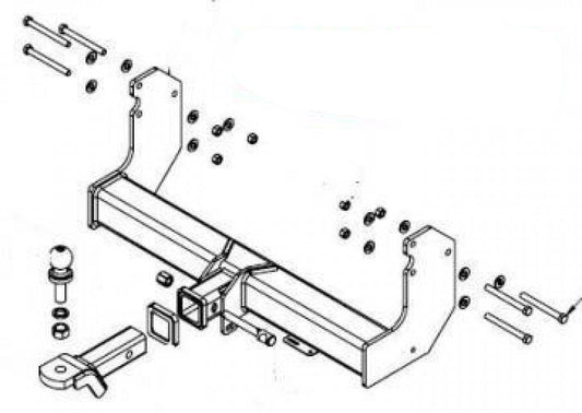 Trailboss - Towbar Suited For Ford Transit Cab Chassis VO (2014 Onwards) - Defa…