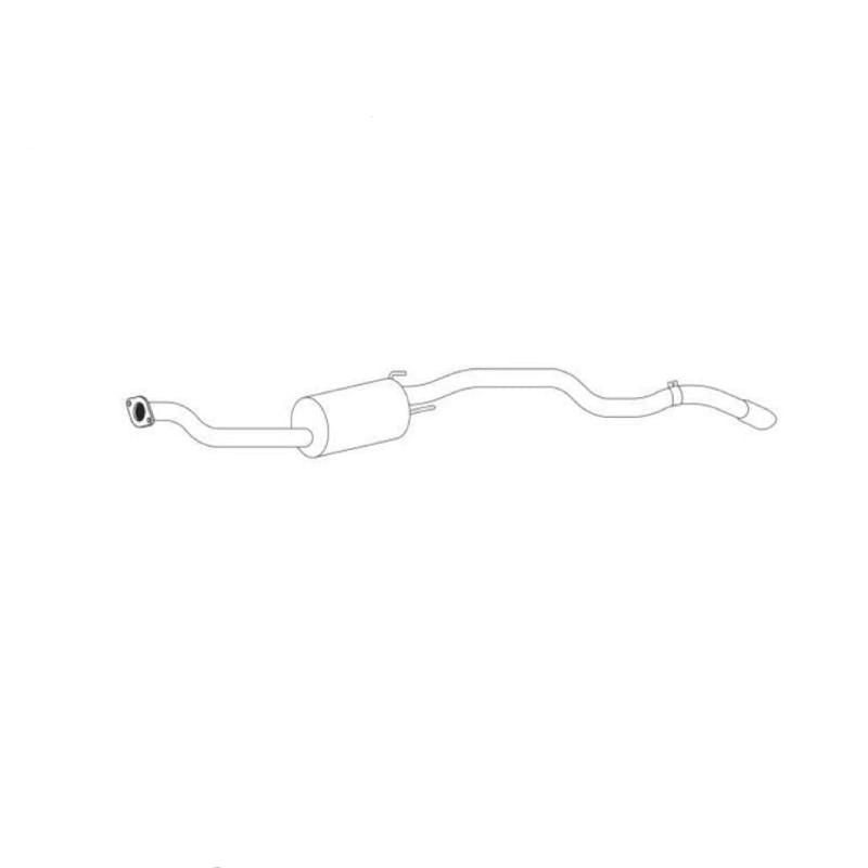 Standard Replacement - Toyota Hilux YN57 (1983 -1987) Ute (2.0L) Rear Muffler -…