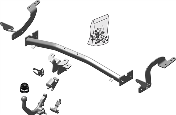 BRINK - Peugeot 5008 (2009-2013), Citroen C4 Picasso (2007-2013), Citroen C4 Grand Picasso (2006-2013) SUV European Towbar