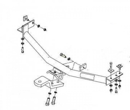 Trailboss - Towbar Suited For Mitsubishi Lancer Sedan CE (1992 - 2002)