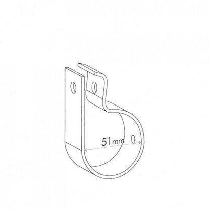 Exhaust Brackets for Holden, Pipe diameter 51mm (2")