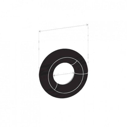 Exhaust Rubber, Universal Ring Rubber Inside Diameter (19mm), Outside Diameter (44mm)