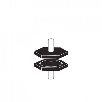 Cotton Reel Mounts, Inside Diameter 42mm, Hex, M8