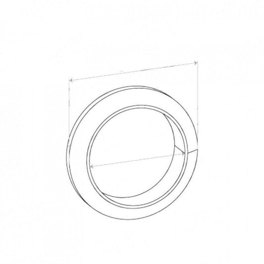 Double Taper Ring Gasket - ID 38mm, OD 54mm, THK 14mm, WIRE