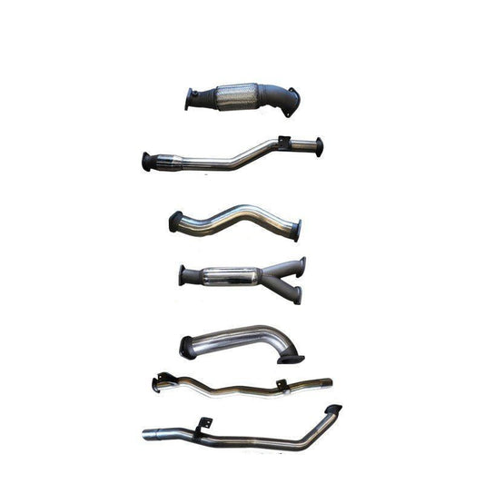 Manta | Twin 3″ Turbo Back Exhaust with Cat & Hotdog | Toyota Landcruiser VDJ79 Dual Cab V8 Ute 2012–2016