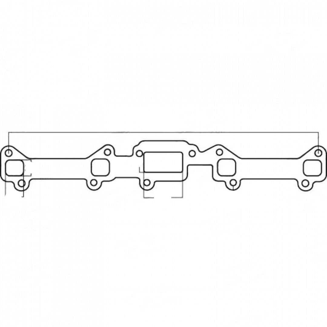 Ford Falcon Pre X-flow 144ci, 170ci, 188ci, 200ci, 221ci, 250ci, Exhaust Manifold Gasket