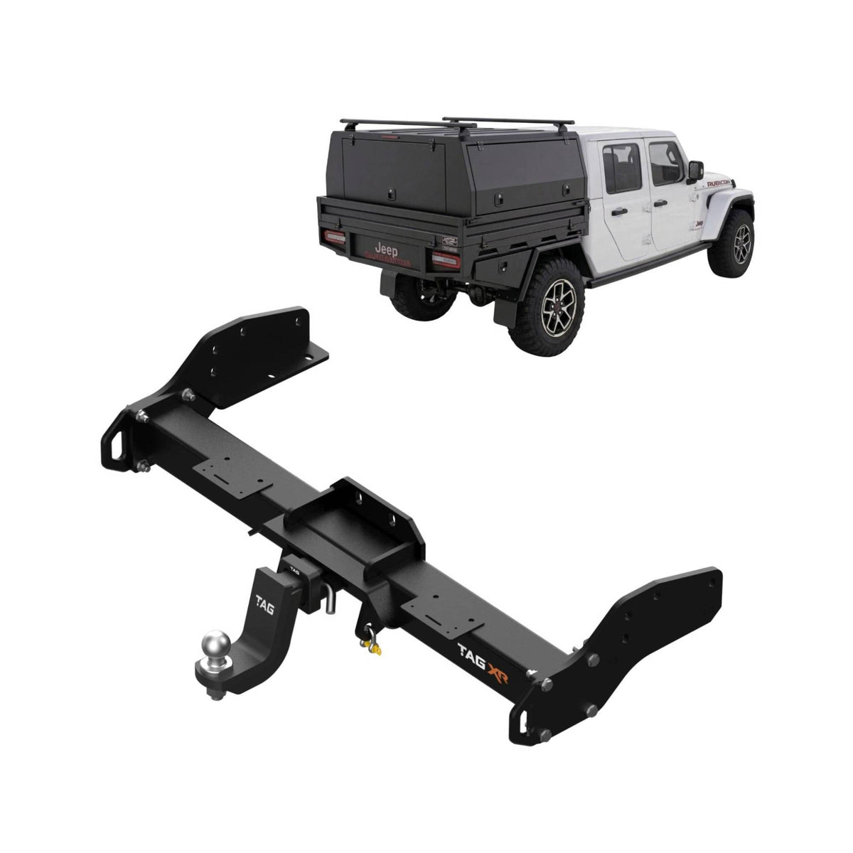 TAG Extreme Recovery Towbar & Universal Wiring for Jeep Gladiator Cab Chassis (JT) (01/20-on) - TXR814-K301
