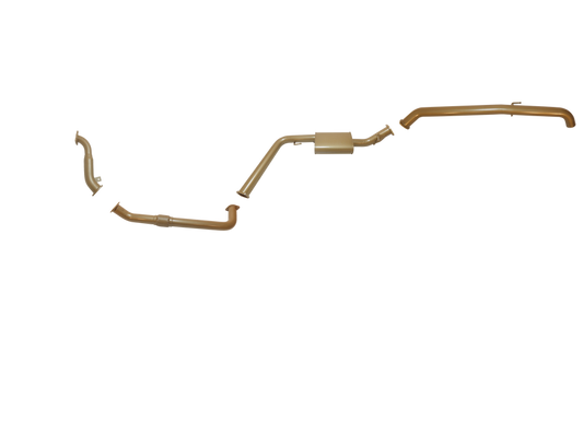 King Brown - Nissan Navara D40 2.5L TD Dual Cab/King Cab TD 2006 to 2016 (without DPF/Air Purifier) - Single 3" with Rear Pipe Only Option Kit