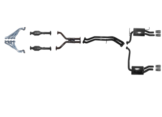 Pacemaker - Ford Falcon GT FG 5.4L Boss Tri-Y Headers And Full System - No Centre Muffler - Duel Outlet