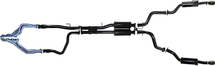 Pacemaker - Ram 1500 DT TRX 6.2L Supercharged V8 (2021-Present) Ute 3" Headers and Cats Full Exhaust System with Rear Muffler Kit