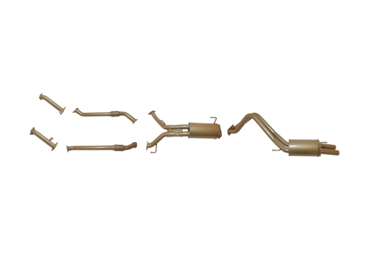 King Brown - Toyota Landcruiser 200 Series V8 4.5L Diesel Twin Turbo 2008 to Sep 2015 (without DPF/Air Purifier) - Twin 2 1/2" Kit.
