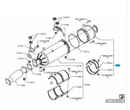 DOC Kit for Hino 500 FC/FD/FE 5-Cylinder – Ecore Diesel Oxidation Catalyst, view 4