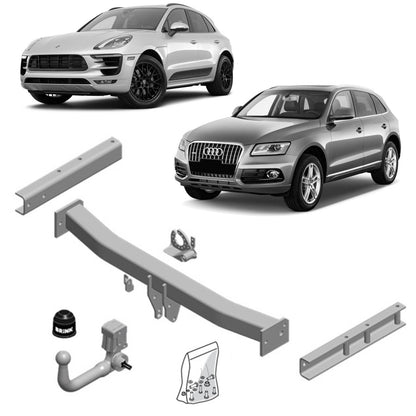 Brink Audi Q5 (2008 - 2017), Porsche Macan (2014 - 2018) European Style Towbar & Universal Wiring