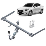 BRINK - Mazda 2 DL DJ (2014 - on) Hatchback Detachable Towbar & Universal Wiring Kit