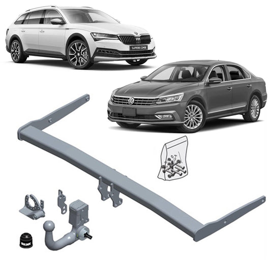 BRINK - Skoda Superb (2015 - on), Volkswagen Passat (2014 - on) European Towbar & Universal Wiring