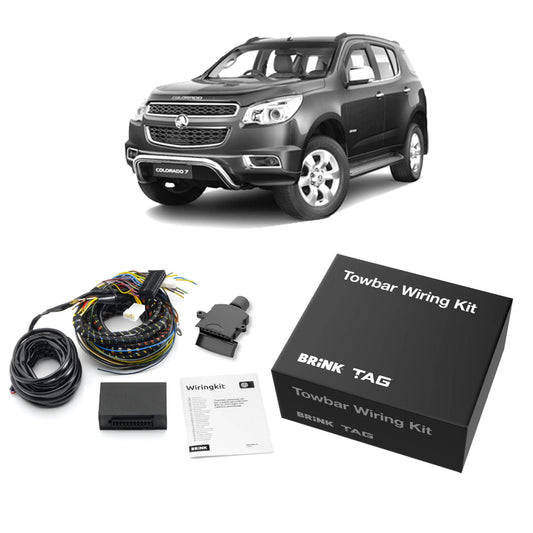 TAG - Holden Colorado (2012 - on) Tub Body / Styleside With Bumper Step Heavy Duty Towbar & Direct Fit Wiring Harness