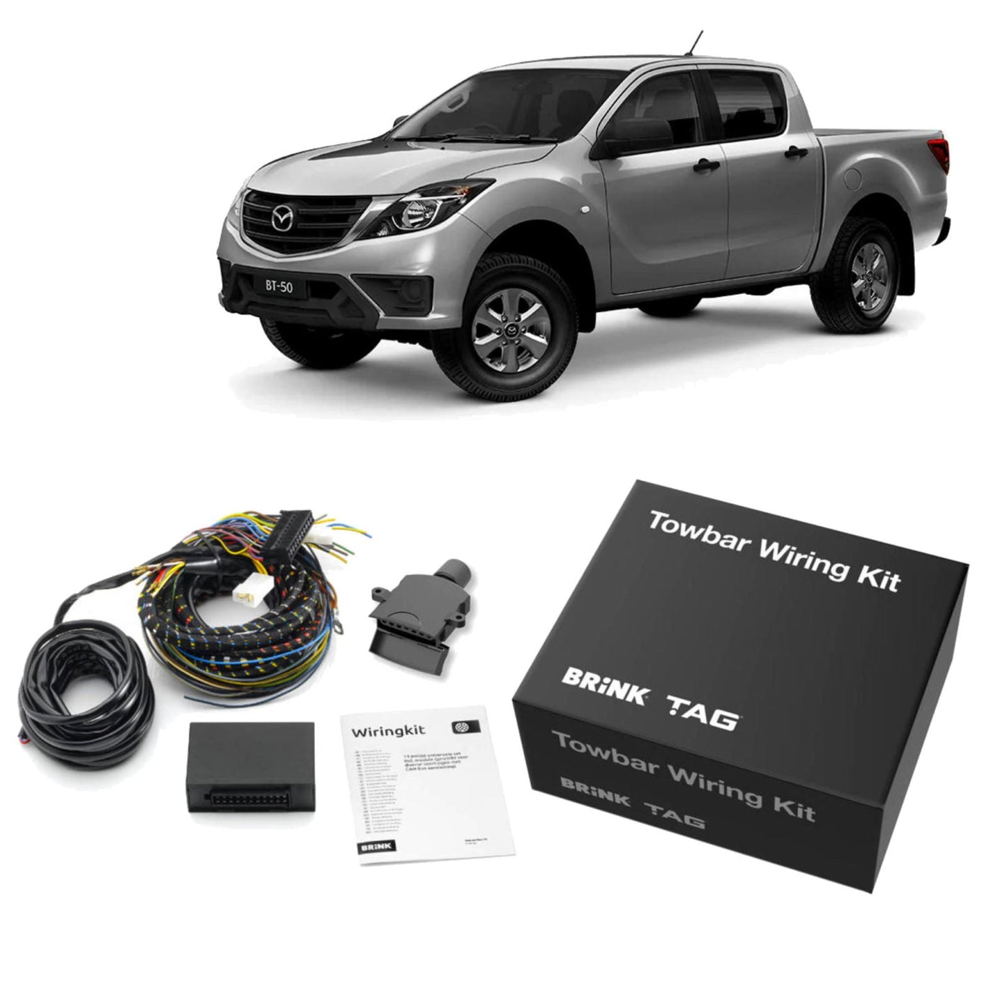 TAG - Mazda BT-50 (2011 - 2020) Cab Chassis Heavy Duty (Extended) Towbar and Direct Fit Wiring Harness