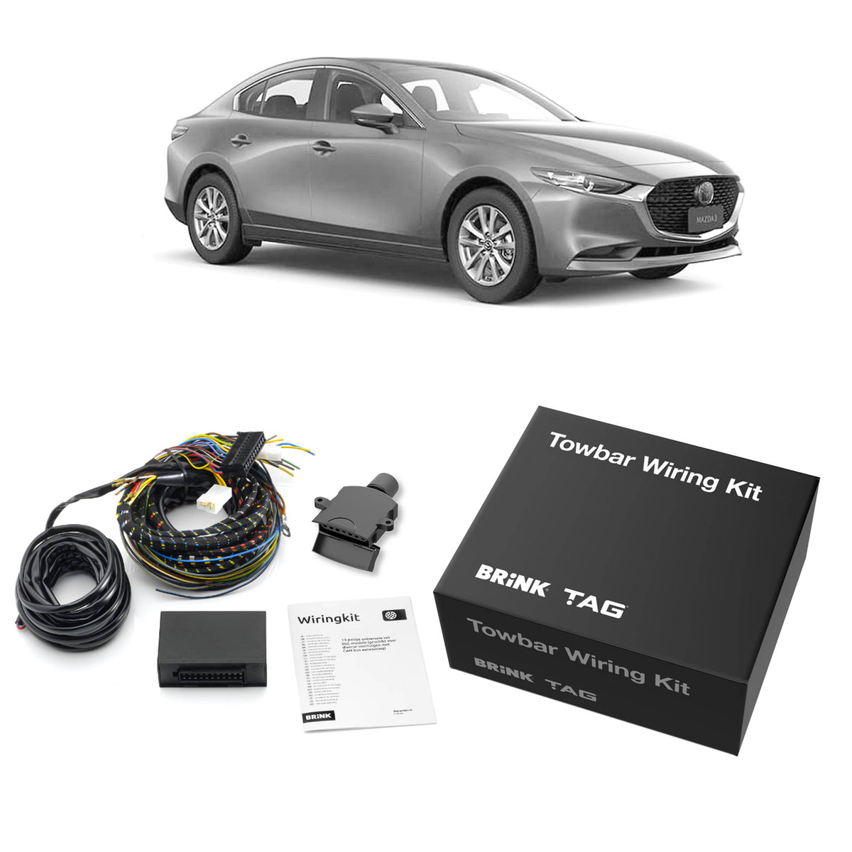 TAG Direct Fit Wiring Harness for Mazda 3 2013-2019 - BR-724565