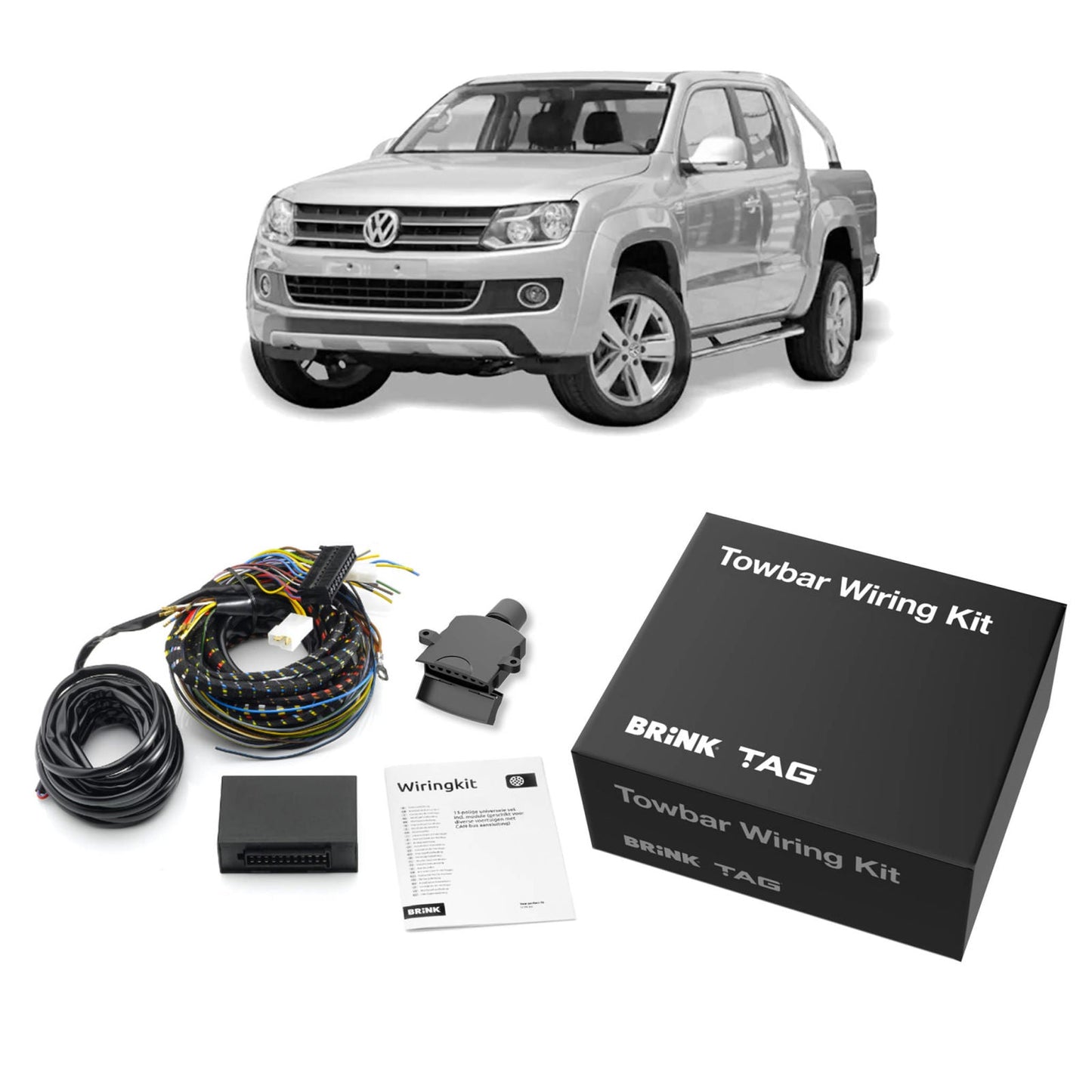 TAG - Volkswagen Amarok 2H Series (2011 - 2022) Cab Chassis Extreme Recovery Towbar & Direct Fit Wiring
