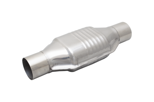 XFORCE - 2.5" Inch Oval Metallic Hi-Flow Racing Catalytic Converter (100 Cell)
