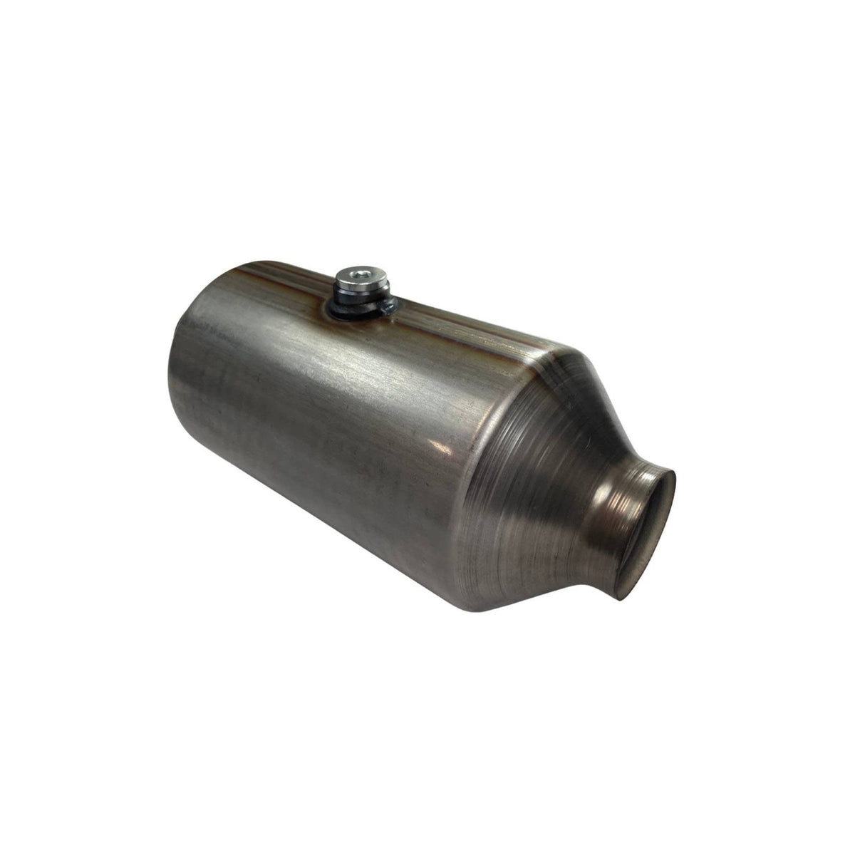 Redback Euro 6 2" inlet 5" Round Catalytic Converter Stainless Steel with Centre O2 Sensor - CAX702C