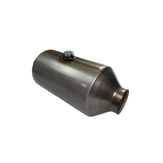 Redback Euro 6 2" inlet 5" Round Catalytic Converter Stainless Steel with Centre O2 Sensor - CAX702C