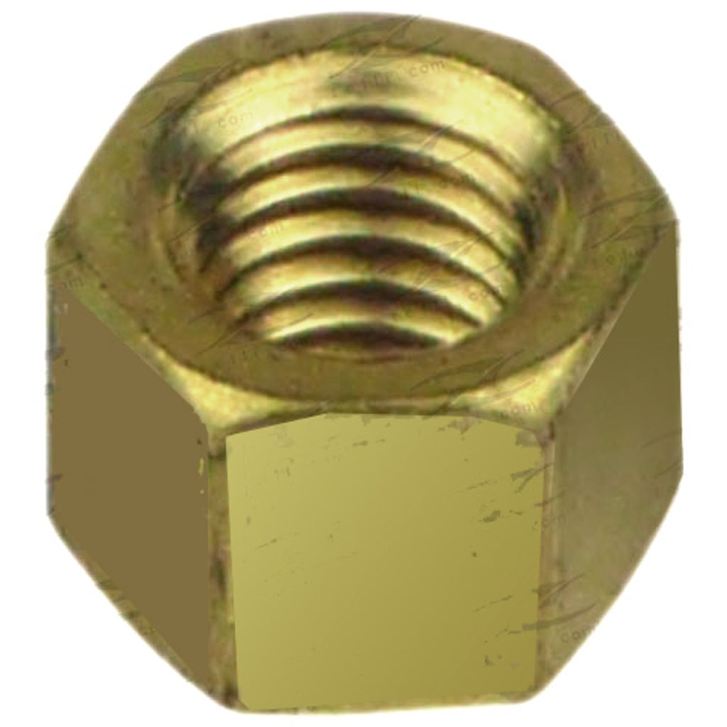 Exhaust Nut (Brass), Datsun, M8 X 1.25, Hex 12.7mm, L 10mm